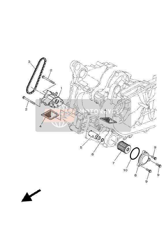 Yamaha XMAX 300 2021 OIL PUMP for a 2021 Yamaha XMAX 300